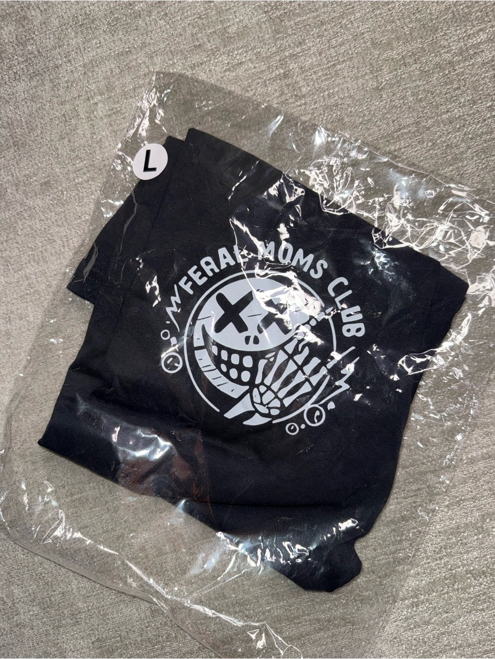 NWT Feral Moms Club Black Graphic T-Shirt Women’s Large
 -